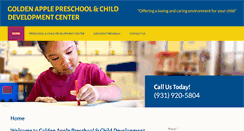 Desktop Screenshot of goldenapplepreschool.net